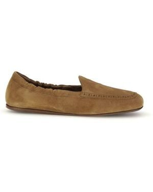 Church's Brown Calf Leather Bos Taurus Slip - Natural