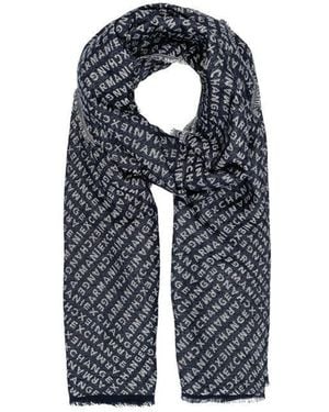 ARMANI EXCHANGE Viscose Scarf - Blue