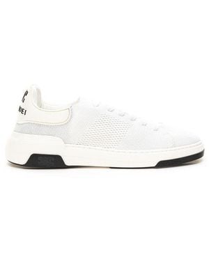 Casadei Knitted Lowtop Trainers - White