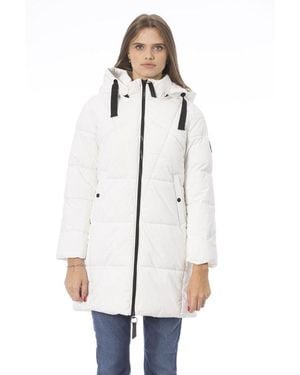 Baldinini White Polyester Parka