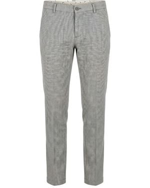 Trussardi Blue Flax Mens Trousers - Grey