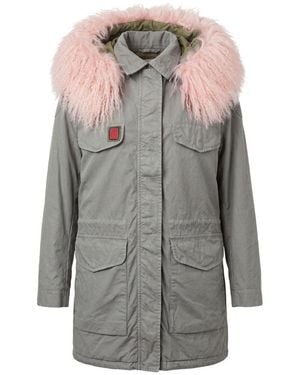 MR & MRS Pink Cotton 's Jacket - Grey