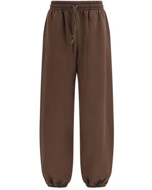 Palm Angels Cotton Joggers (Workout Pants) - Brown