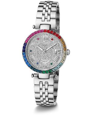 Gc Gray Stainless Steel Bracelet Watch - Multicolor