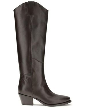 P.A.R.O.S.H. Brown Calf Leather Bos Taurus Boots