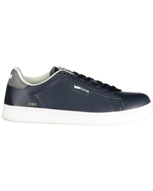 Gas Blue Polyurethane Men Trainer