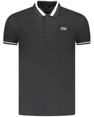 Roberto Cavalli Cotton Polo - Black