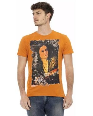TRUSSARDI ACTION Orange Cotton Men's T