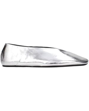 Jil Sander Leather Ballet Flats - White