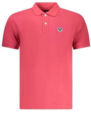 North Sails Red Cotton Men Polo Shirt - Pink