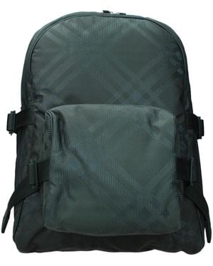 Burberry Green Fabric Backpack