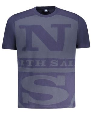 North Sails Blue Cotton Men T