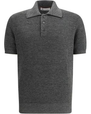 Brunello Cucinelli Cotton Polo - Grey