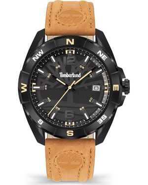 Timberland Leather Dress Watch - Black