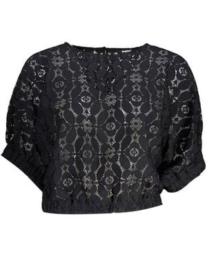Desigual Black Polyester Tops & T