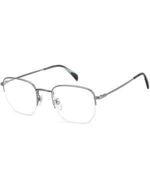 David Beckham Grey Metal Glasses (frames) - Metallic