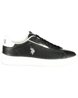 U.S. POLO ASSN. Black Polyester Men's Trainer