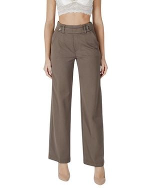 Street One Gray Viscose Jeans & Pant - Natural