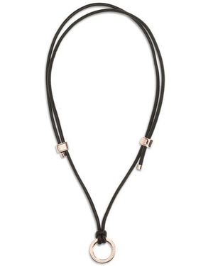 Brunello Cucinelli Brown Calf Leather Bos Taurus Keychain - Multicolour