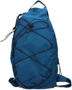 C.P. Company Blue Fabric Crossbody Bag