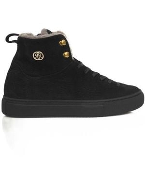 Cerruti 1881 Cow Leather Trainer - Black