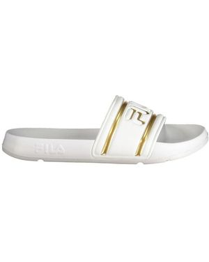 Fila White Polyurethane 's Slipper