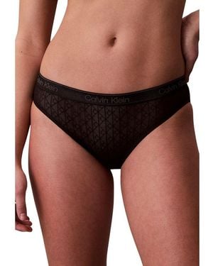 Calvin Klein Black Nylon Pantie