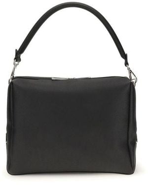 Fendi Lui L Vitello Cher Leather Handbag - Black