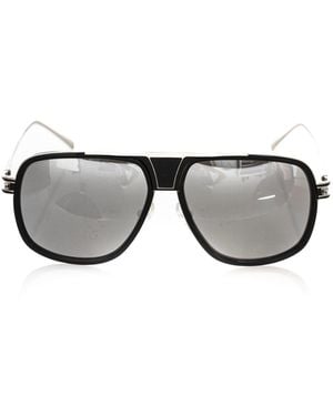 Frankie Morello Sleek Shield Sunglasses With Gradient Lens - Black