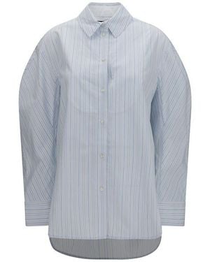 Jacquemus Blue Cotton Dress Shirt - Gray