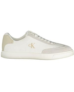 Calvin Klein White Polyurethane Men Trainer