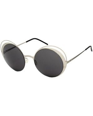 Italia Independent Gray Metal Sunglasses - Multicolor