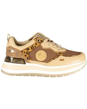 Laura Biagiotti Brown Polyester Trainer - Metallic