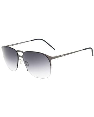 Italia Independent Gray Metal Sunglasses - Metallic