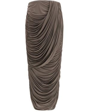 Magda Butrym Midi Skirt - Brown