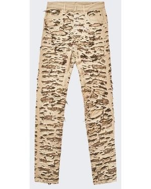Givenchy Brown Fibers Skinny Jeans - Natural