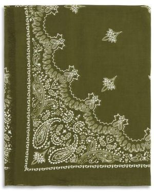 Destin Bicolour Cotton Scarf - Green