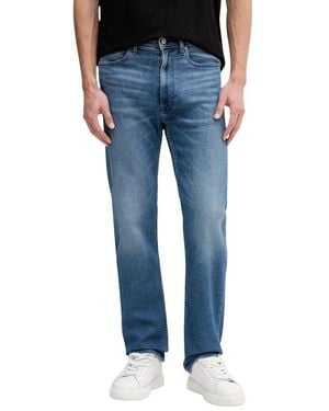 Calvin Klein Blue Cotton Relaxed Fit Jeans