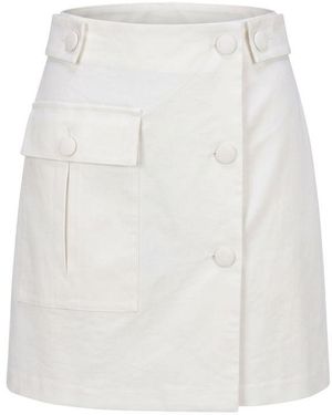 Trussardi White Viscose Skirt