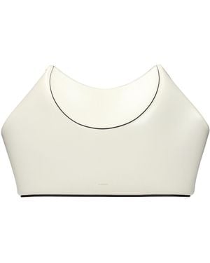 Givenchy Beige Leather Clutch Bag - White