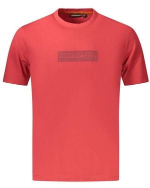 Napapijri Red Cotton Men's T