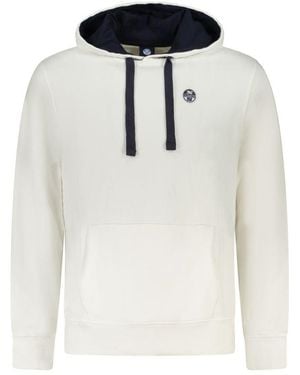 North Sails White Cotton Men's Hooded Sweatshirt