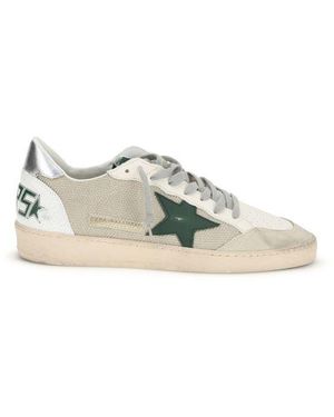 Golden Goose White Calf Leather Bos Taurus Low Top Trainers - Multicolour
