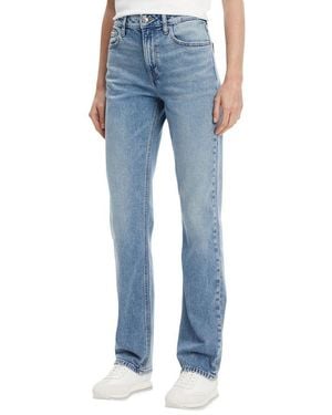 Calvin Klein Blue Recycled Cotton Mom Jeans