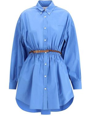 Miu Miu Chemisier Dress - Blue