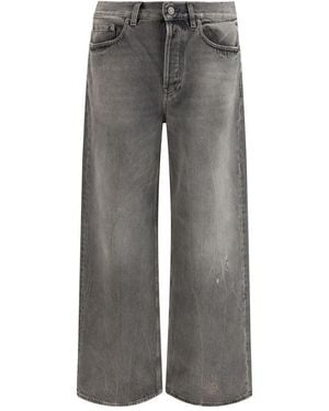 Golden Goose Grey Cotton Relaxed Fit Jeans