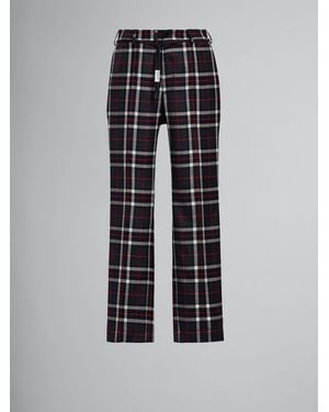 Marni Grey Fibres Casual Trousers - Multicolour