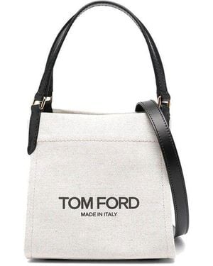 Tom Ford Medium Amalfi Tote Bag - White
