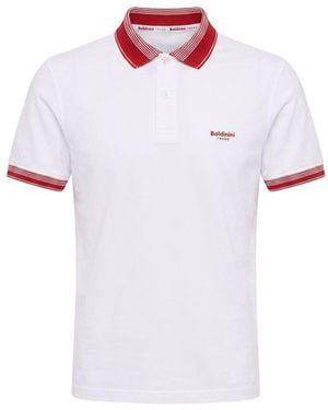 Baldinini White Cotton Men Polo