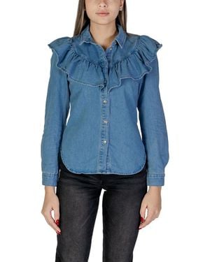 ONLY Blue Cotton Blouse